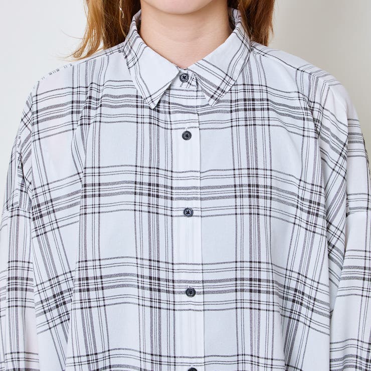 《タンクトップ付き×チェック柄》レディース 抜け感シャツ 2点セット 春夏秋	 | GORGE  | 詳細画像17 