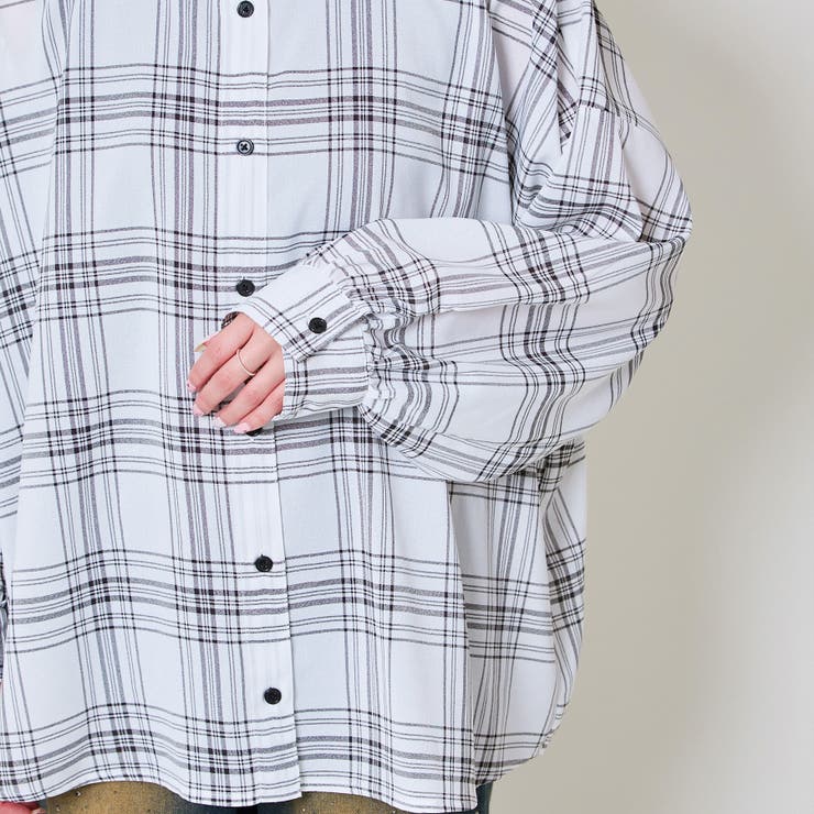 《タンクトップ付き×チェック柄》レディース 抜け感シャツ 2点セット 春夏秋	 | GORGE  | 詳細画像18 