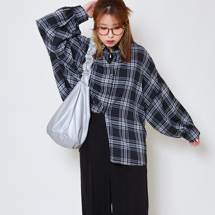 《タンクトップ付き×チェック柄》レディース 抜け感シャツ 2点セット 春夏秋	 | GORGE  | 詳細画像6 