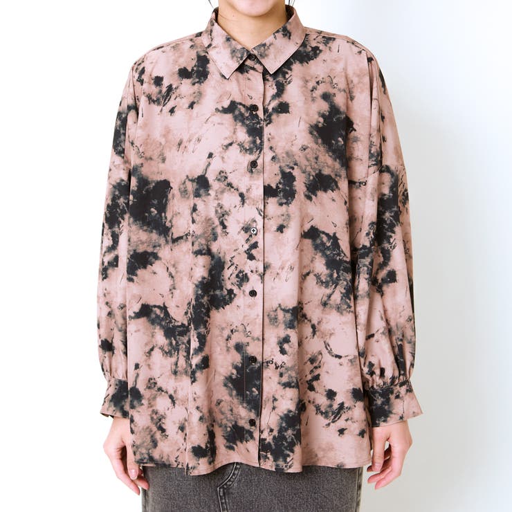 インナー付きモヤ柄シャツ | GORGE  | 詳細画像12 