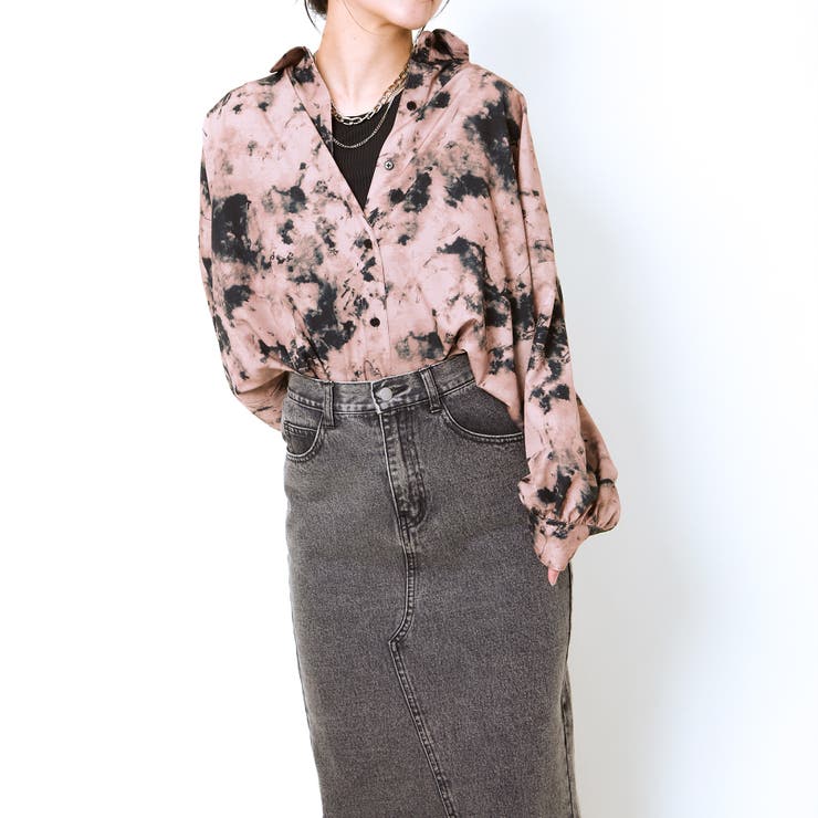 インナー付きモヤ柄シャツ | GORGE  | 詳細画像5 