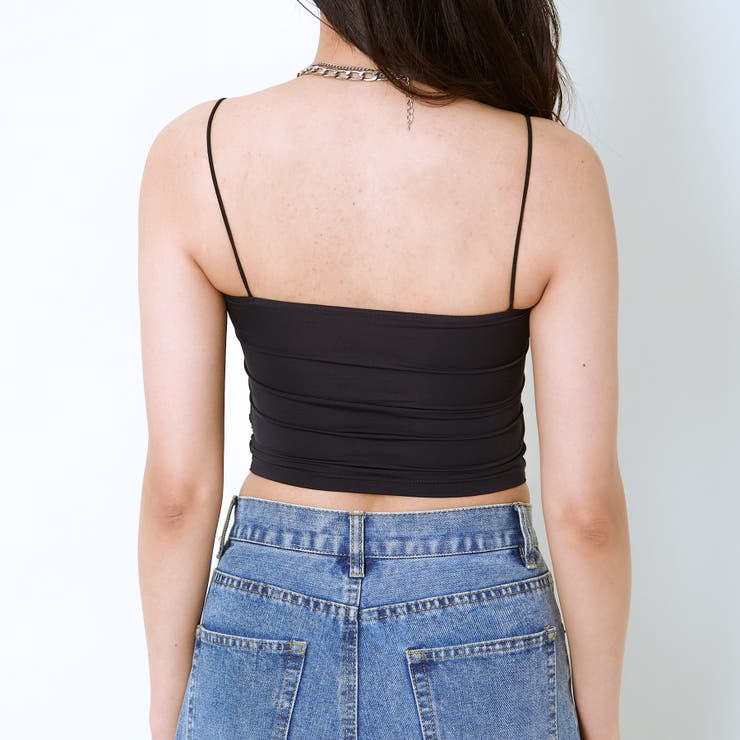 《ギャザーデザイン×華奢ストラップ》冷感キャミトップス | GORGE  | 詳細画像11 