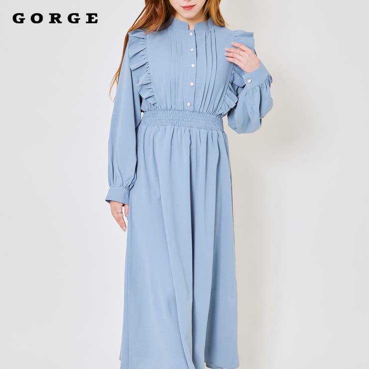 ピンタックフリルワンピース[品番：GORW0009776]｜GORGE （ゴージ