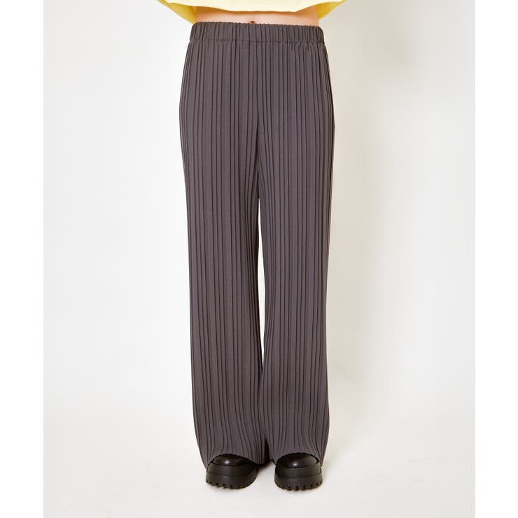 レディース ゆるプリーツワイドパンツ ウエストゴム | GORGE  | 詳細画像2 