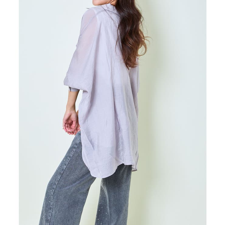 レディース オーバーサイズシャツ ロング丈 | GORGE  | 詳細画像31 