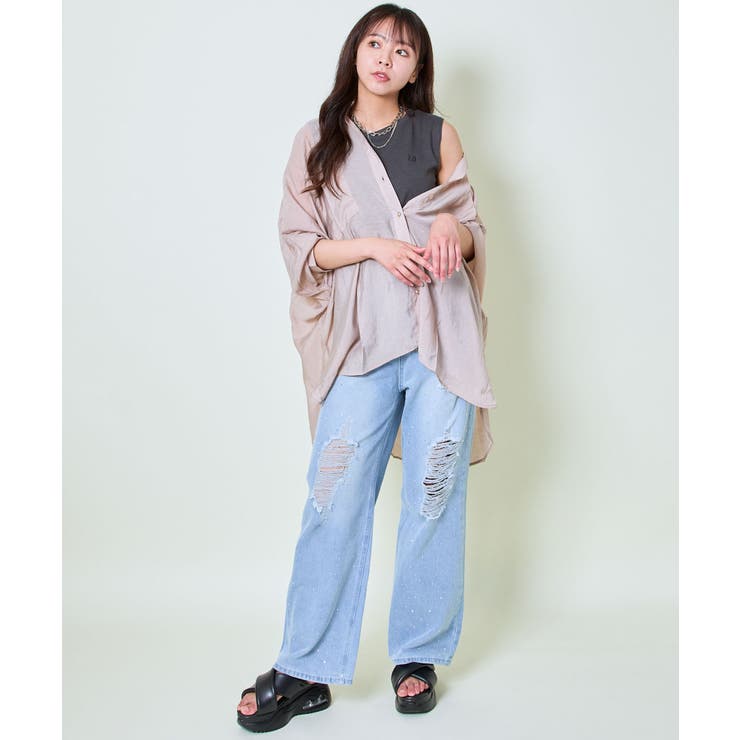 レディース オーバーサイズシャツ ロング丈 | GORGE  | 詳細画像33 