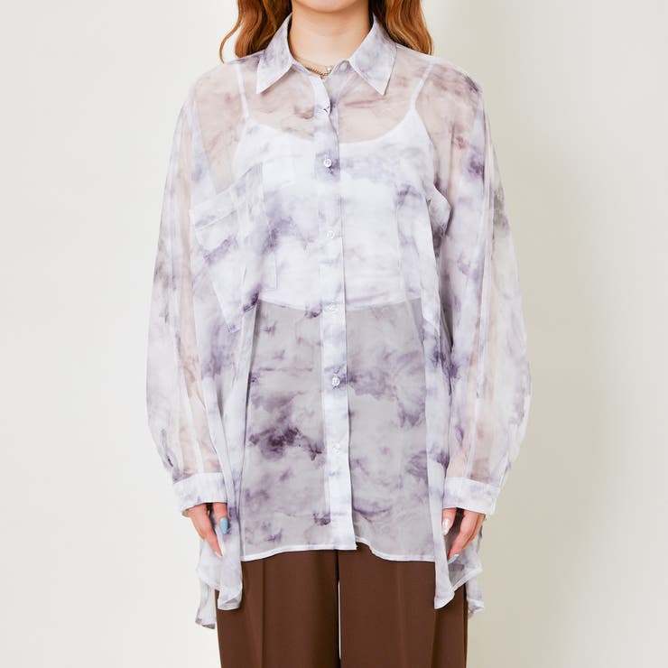 レディース オーバーサイズシャツ ロング丈 | GORGE  | 詳細画像4 