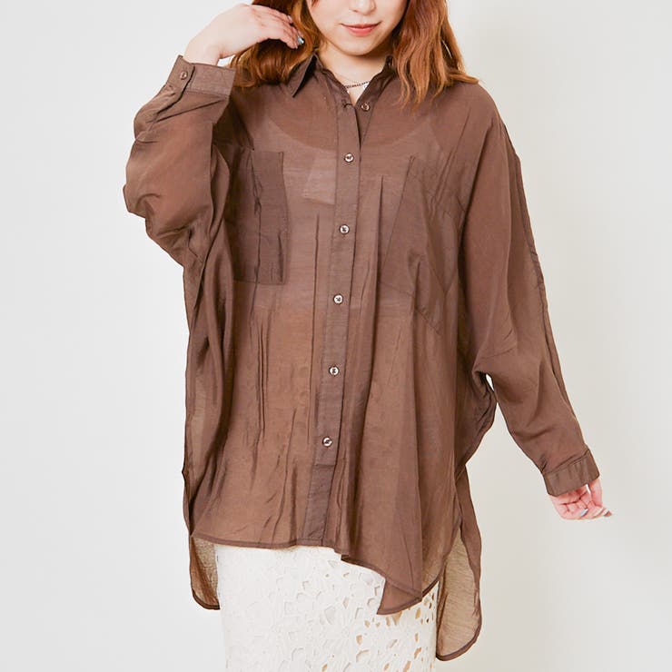 レディース オーバーサイズシャツ ロング丈 | GORGE  | 詳細画像16 