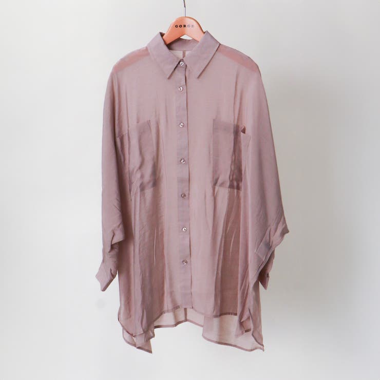 レディース オーバーサイズシャツ ロング丈 | GORGE  | 詳細画像2 