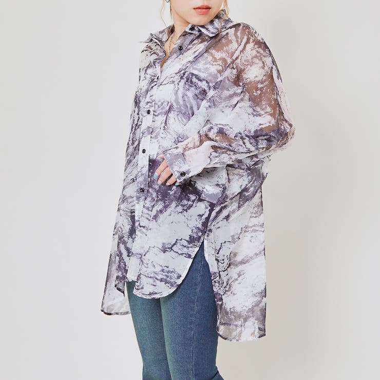 レディース オーバーサイズシャツ ロング丈 | GORGE  | 詳細画像25 