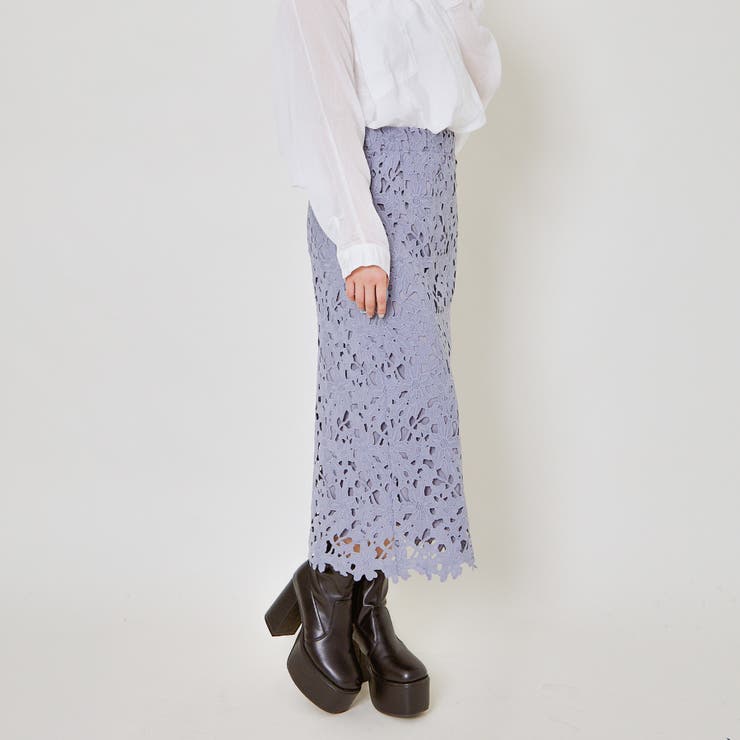 《総レース×タイトシルエット》レディース ナロースカート ロング丈 | GORGE  | 詳細画像9 