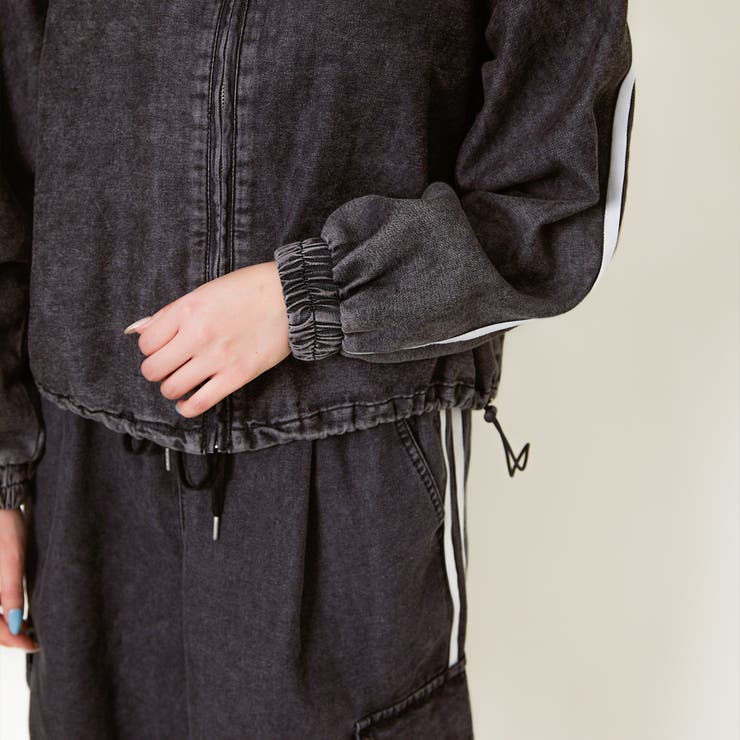 ラインデニムドローコードショート丈ブルゾン | GORGE  | 詳細画像6 