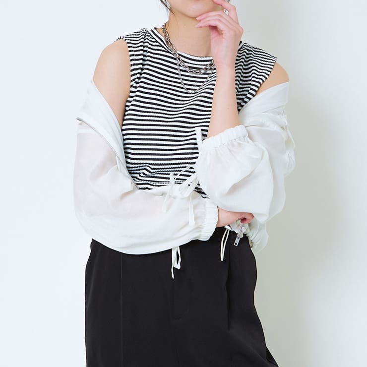 《着回し力◎》ミニマルリブタンク／インにもアウトにも使える | GORGE  | 詳細画像13 