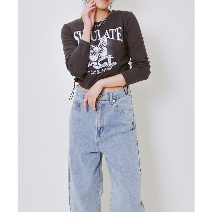 レディース テレコクロップドTシャツ 長袖 | GORGE  | 詳細画像13 