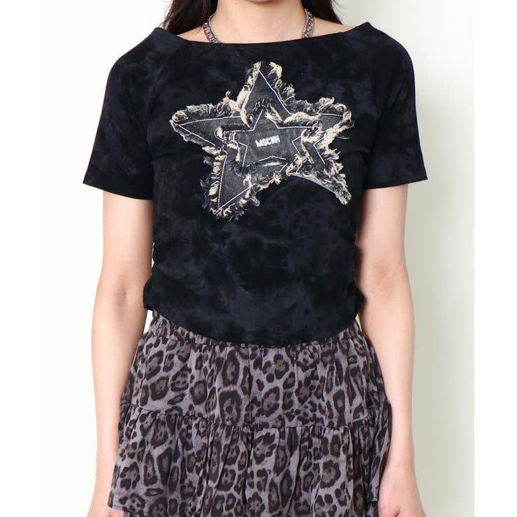 《デニム星ワッペン×ムラ染め》リメイク風Tシャツ／こなれストリート | GORGE  | 詳細画像19 