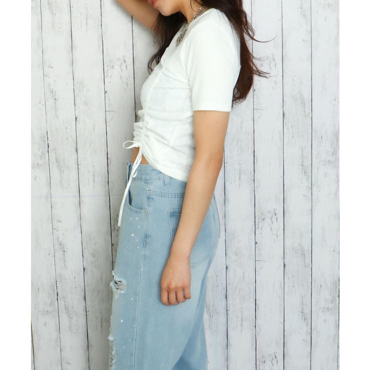 《ふわレース×ドロスト》甘めカジュアルトップス | GORGE  | 詳細画像3 