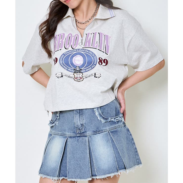 ハーフＺＩＰブルックリン半袖トップス | GORGE  | 詳細画像9 