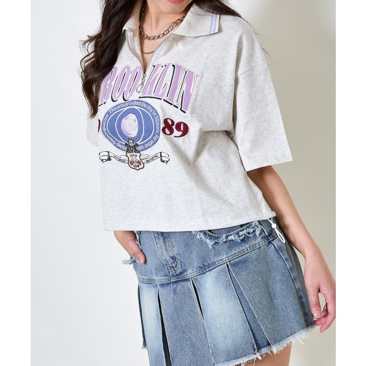 ハーフＺＩＰブルックリン半袖トップス | GORGE  | 詳細画像12 