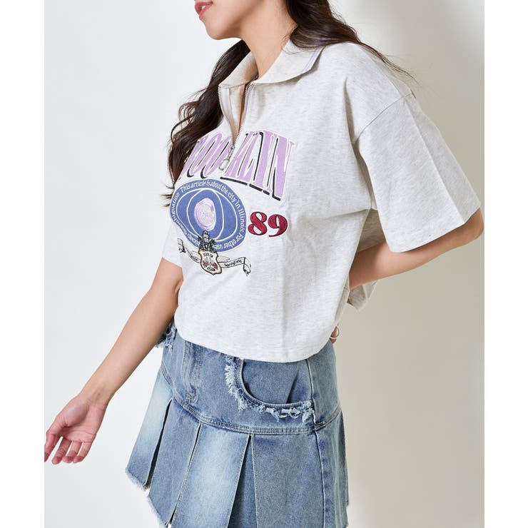 ハーフＺＩＰブルックリン半袖トップス | GORGE  | 詳細画像13 