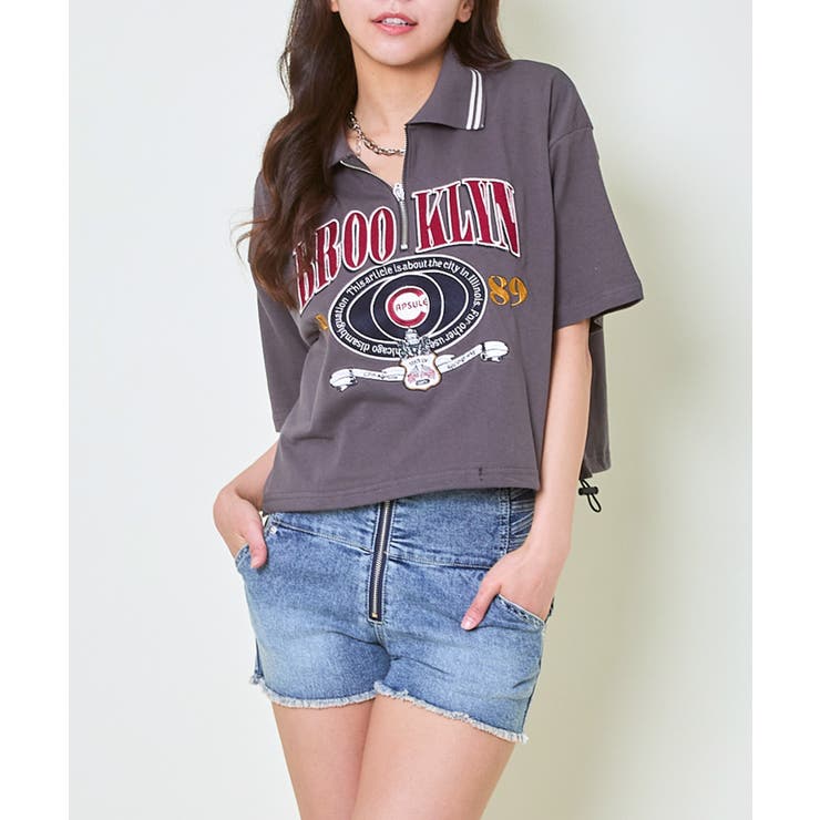 ハーフＺＩＰブルックリン半袖トップス | GORGE  | 詳細画像29 