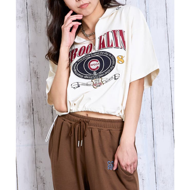 ハーフＺＩＰブルックリン半袖トップス | GORGE  | 詳細画像6 