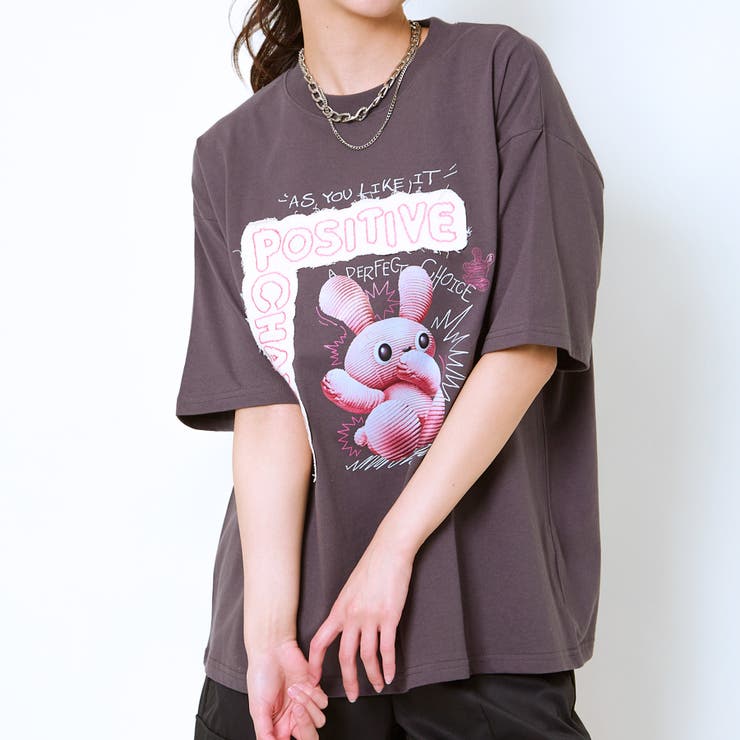 スミクロ | ツイル貼り付けラビットＴシャツ | GORGE 