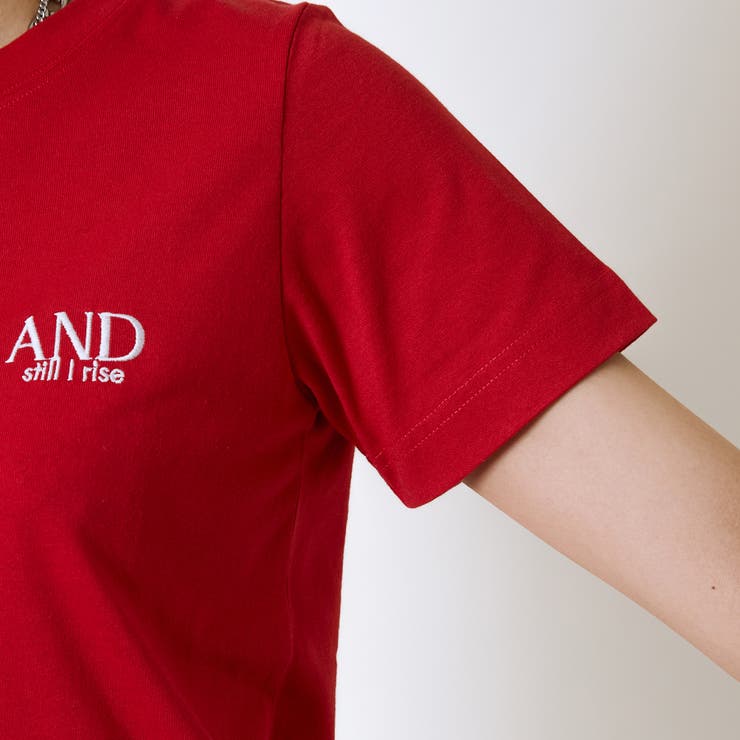 《ワンポイント刺繍×シンプル》レディース 半袖Tシャツ 綿混 | GORGE  | 詳細画像18 