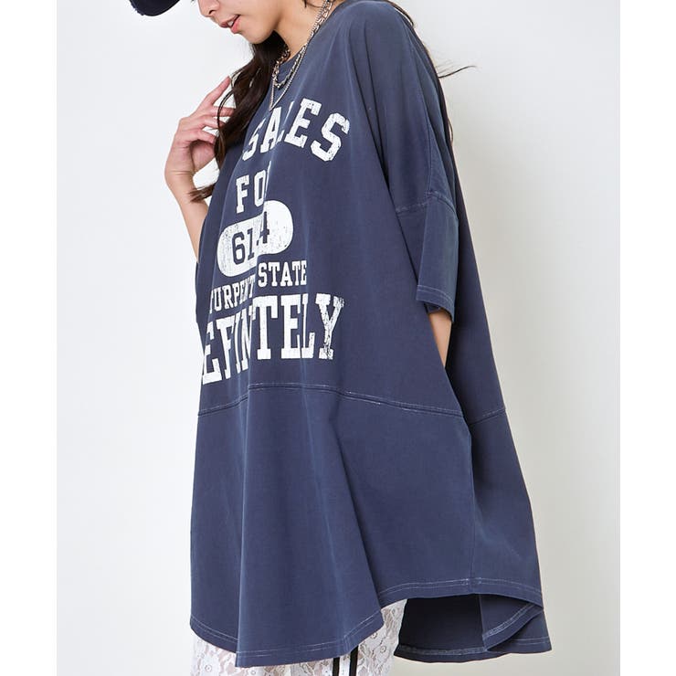 ピグメントバイオカレッジビッグＴシャツ | GORGE  | 詳細画像19 