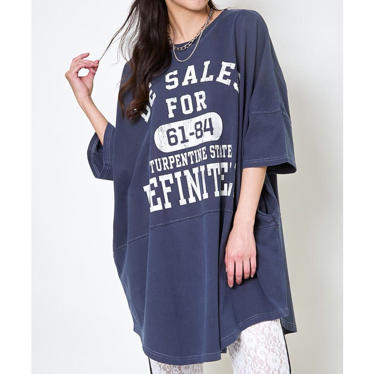 ピグメントバイオカレッジビッグTシャツ[品番：GORW0009922