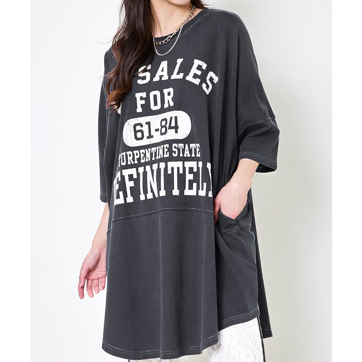 スミクロ | ピグメントバイオカレッジビッグＴシャツ | GORGE 