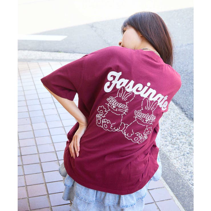 【国内配送】ルージュ『パリより愛を込めて』文字刺繍 Tシャツ 楽天市場】Tシャツ / 公式 CUBE SUGAR 天竺 カットソー 総柄