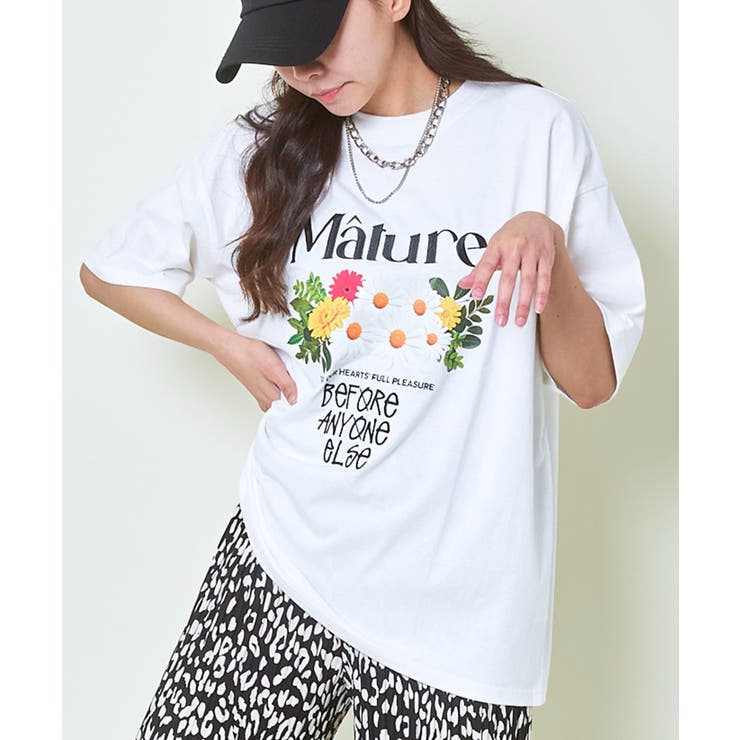 タ*ス様 ゴアの花柄長袖Tシャツ タ*ス様 ゴアの花柄長袖Tシャツ（天使と悪魔 メンズ 長袖シャツ