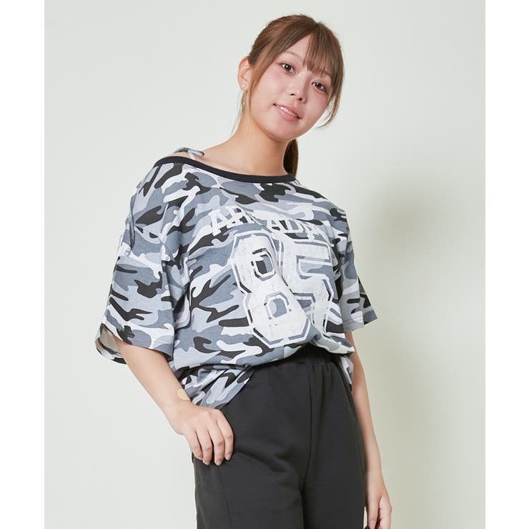 レディース ルーズTシャツ オーバーサイズ[品番：GORW0010147