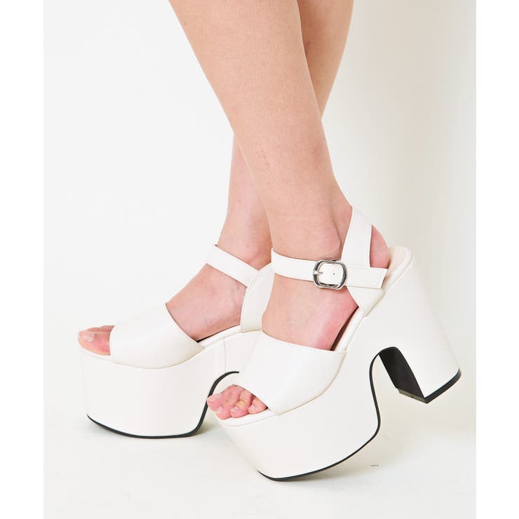 アイボリー | 厚底ストラップサンダル | GORGE 