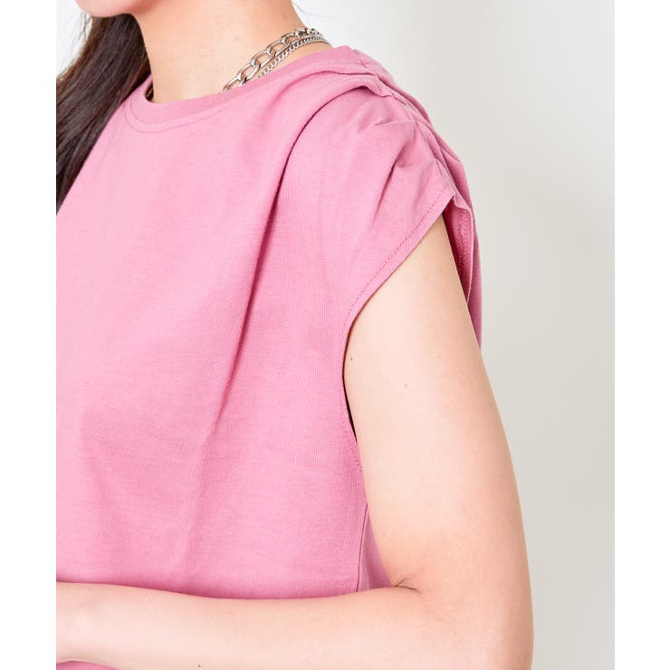 《タックショルダー×コンパクト丈》レディース フレンチスリーブTシャツ シンプル | GORGE  | 詳細画像22 