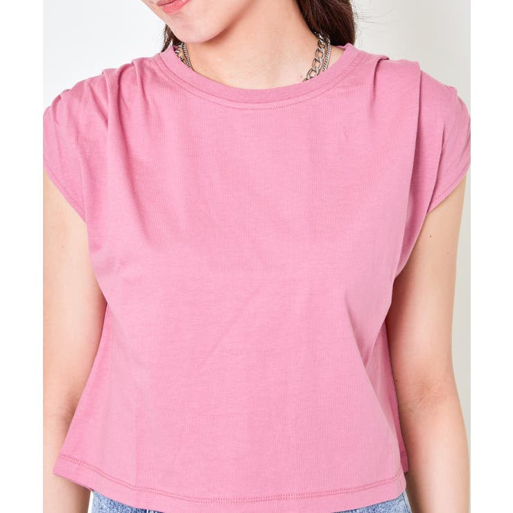 《タックショルダー×コンパクト丈》レディース フレンチスリーブTシャツ シンプル | GORGE  | 詳細画像24 