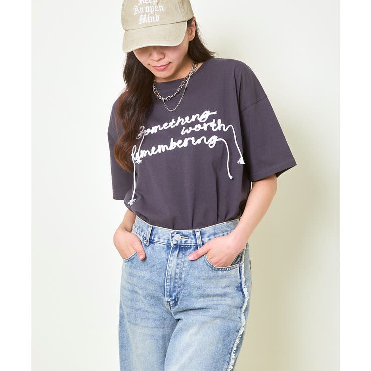 コード刺繍ロゴＴシャツ | GORGE  | 詳細画像4 