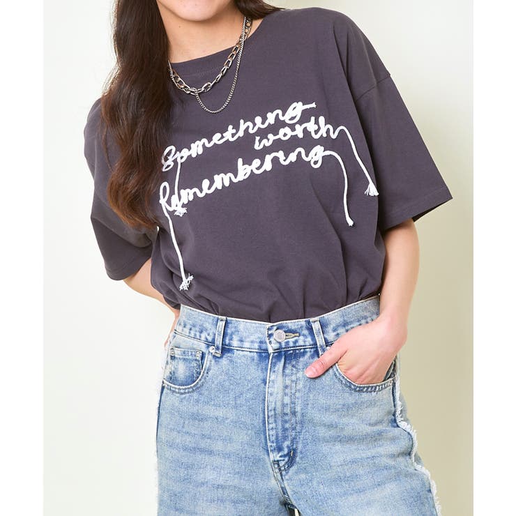 コード刺繍ロゴＴシャツ | GORGE  | 詳細画像6 