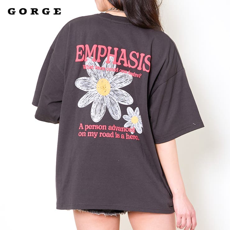 発泡ＰＴ花ラメＴシャツ | GORGE  | 詳細画像1 