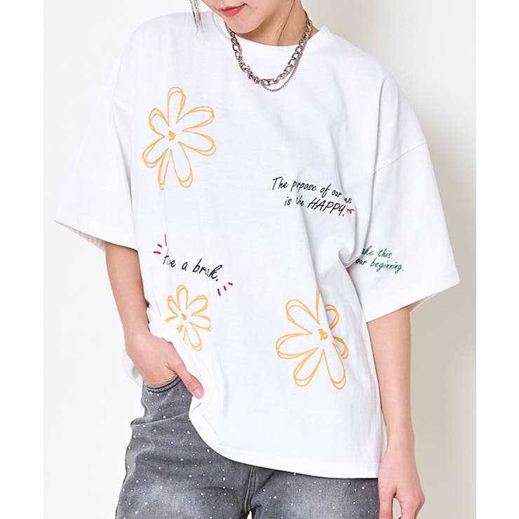tシャツ スワイー天竺スパンコールサークル刺繍Tシャツ レディース スパンコール刺繍Tシャツ【Leilian WHITE LABEL】|レリアン