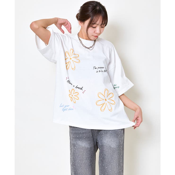 チェーン刺繍落書きＴシャツ | GORGE  | 詳細画像6 