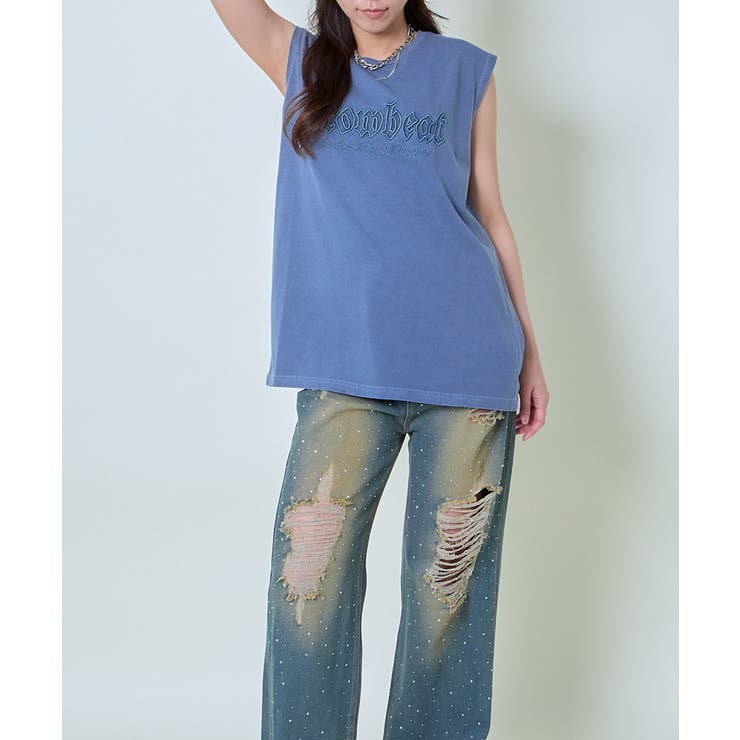 ノースリ刺繍ピグメントトップス | GORGE  | 詳細画像5 