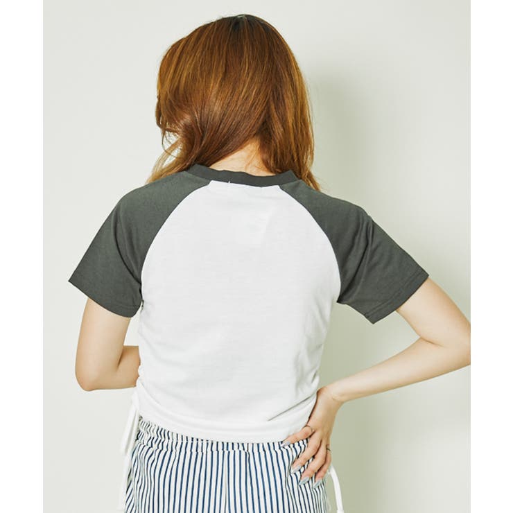 《サイドギャザー×スターワッペン》ラグランT	 | GORGE  | 詳細画像3 