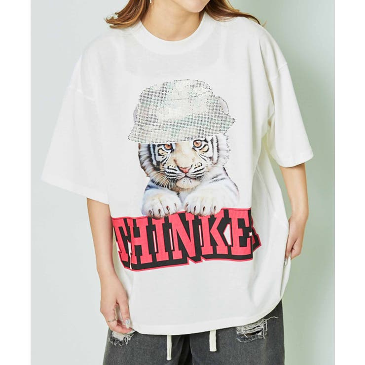 《ラインストーンロゴ×ビッグT》映え確トップス | GORGE  | 詳細画像8 