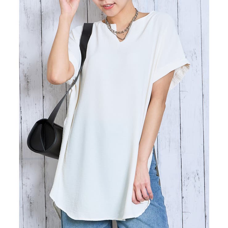 オフホワイト | 《ゆるっとスキッパー》抜け感チュニックトップス | GORGE 