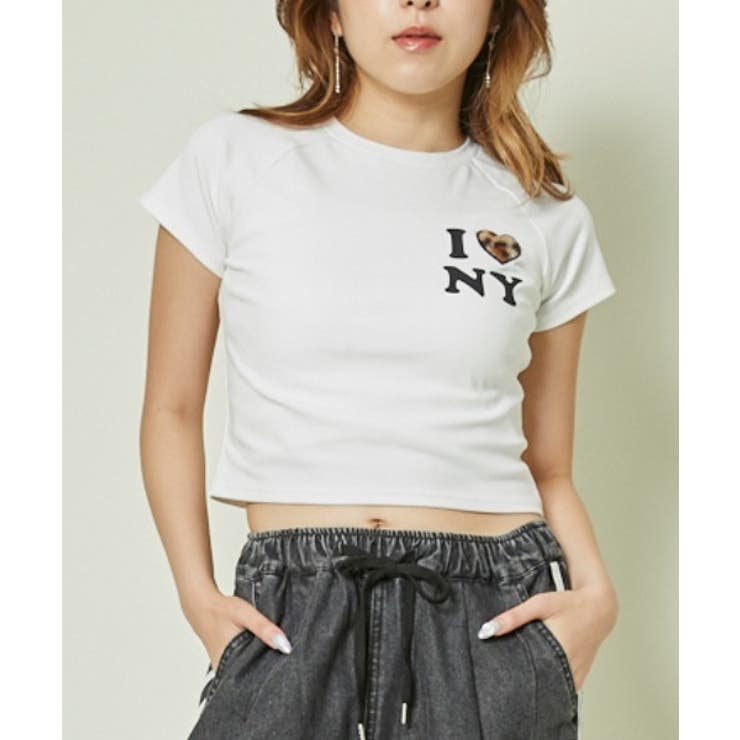 《レオパード♥ロゴ》ショート丈Tシャツ | GORGE  | 詳細画像2 