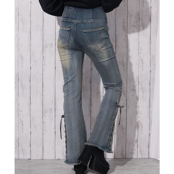 《3つボタン×サイドリボン》フレアデニムパンツ | GORGE  | 詳細画像15 