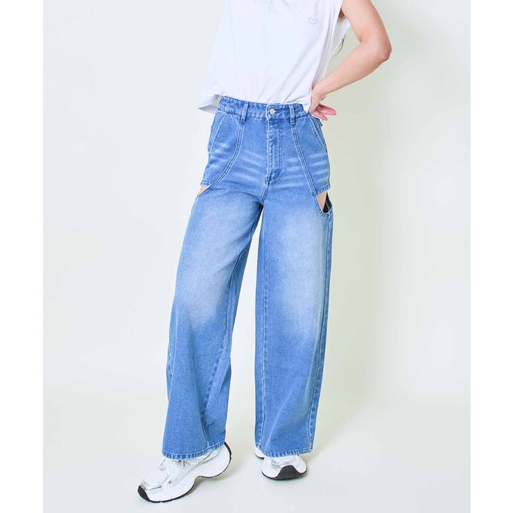 サイドカットアウトデニムパンツ | GORGE  | 詳細画像4 