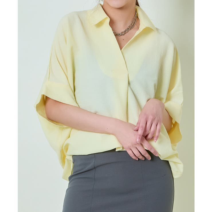 イエロー | レディース 半袖シャツ 体型カバー | GORGE 