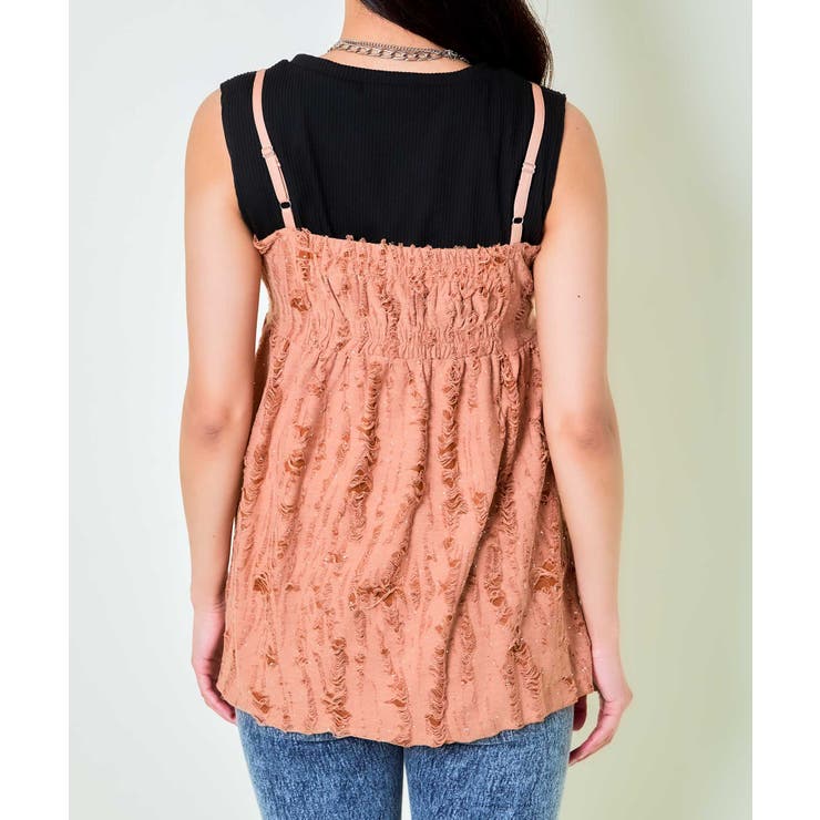 《キラッと揺れる》ラメダメージキャミチュニック | GORGE  | 詳細画像11 